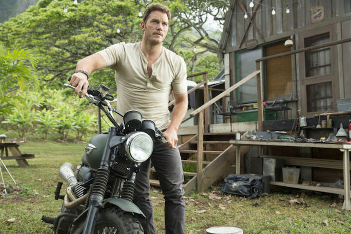 Chris Pratt Rides a “Triumph Scrambler” in the  Jurassic World Movie (Trailer)