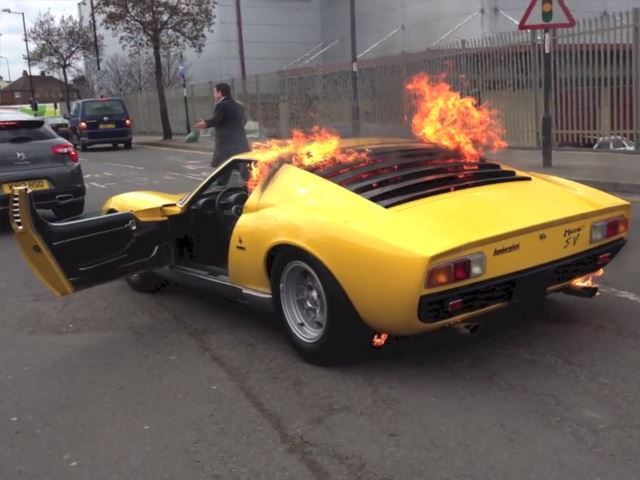 Owner of Lamborghini Miura Which Went Up in Flames Sues the Garage that Messed it Up