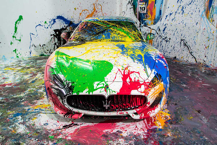 Painted Supercars Show up at Miami’s Art Basel