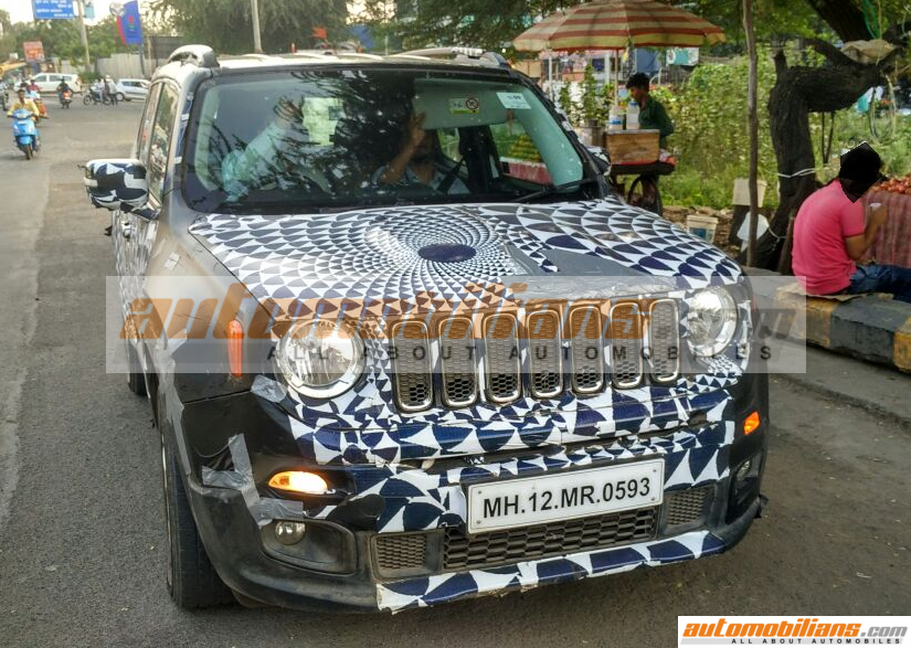 Jeep Renegade Caught Testing In Pune, Maharashtra