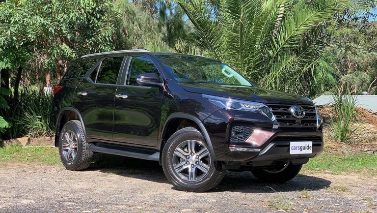 Toyota Fortuner Runs on Steel Rims with Wheel Caps