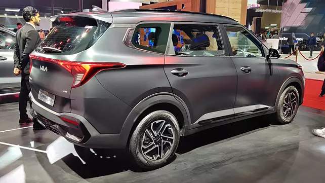 Kia Carens X-Line exhibited at Bharat Mobility Expo 2024